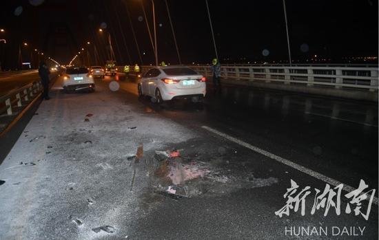The scene of the accident. (Photo by Hunan Daily reporter Jun Tang)