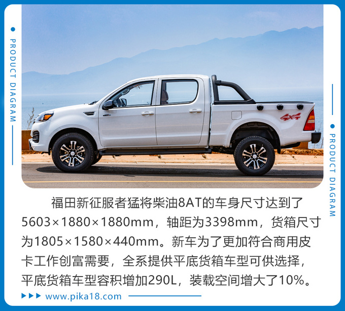 Test drive Futian New Conqueror's first 100,000-class diesel 8AT pickup truck in China-Figure 1